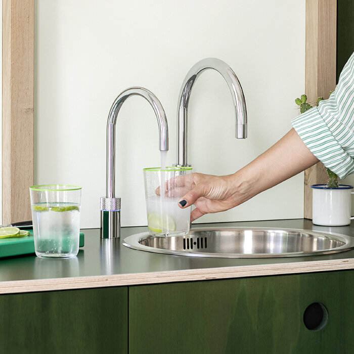 Nordic Round Twintaps polished chrome