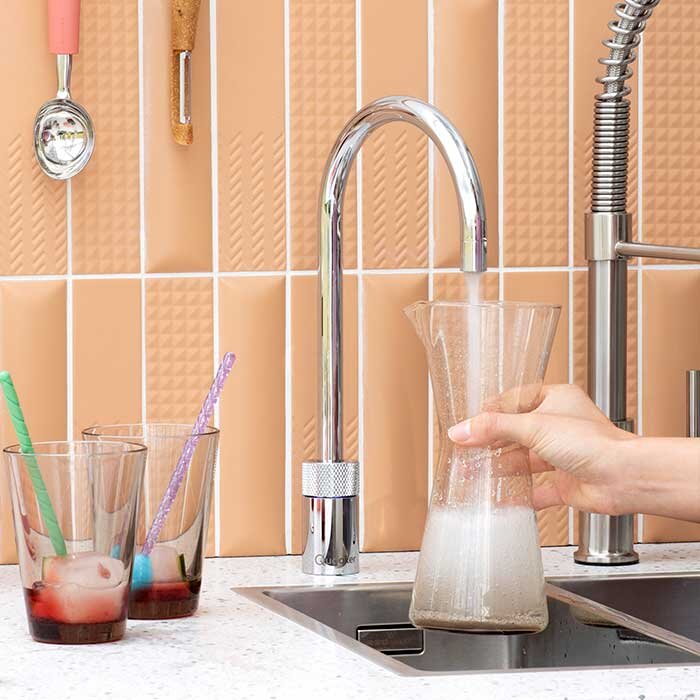 Nordic Round single tap chrome